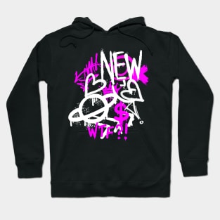 Graffiti Character on the wall Active Hoodie